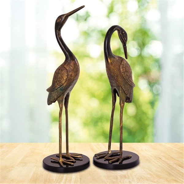 Grandoldgarden 19.50 x 5.50 x 5.50 in. Heartwarming Crane Couple GR2480991